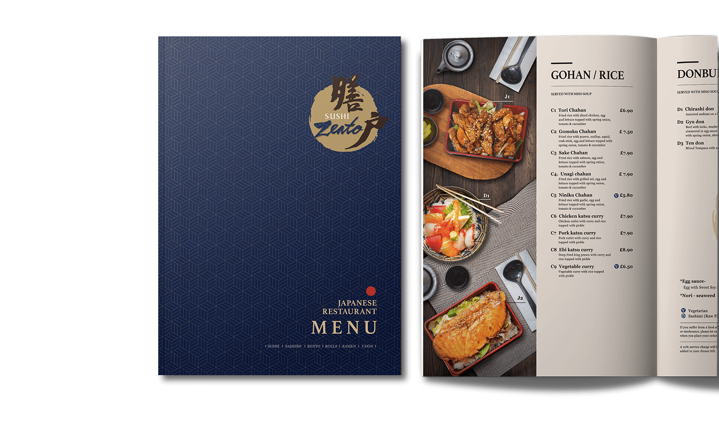 Print - Sushi Zento Restaurant Menu